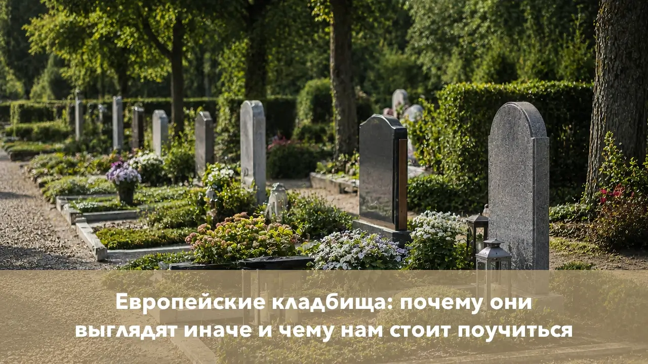 Европейские кладбища: почему они выглядят иначе и чему нам стоит поучиться