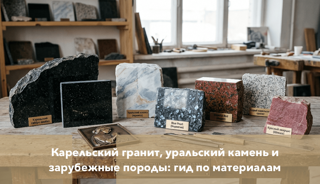Карельский гранит, уральский камень и зарубежные породы: материалы для памятника