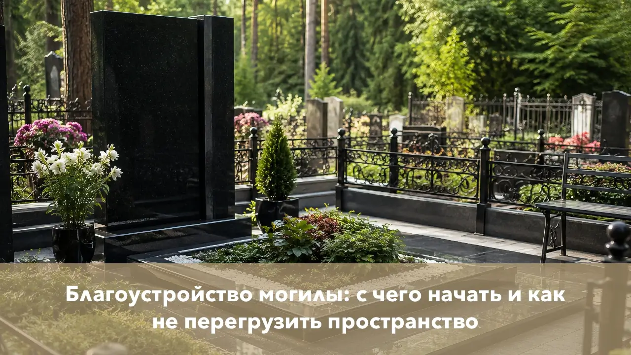 Благоустройство могилы: с чего начать и как не перегрузить пространство
