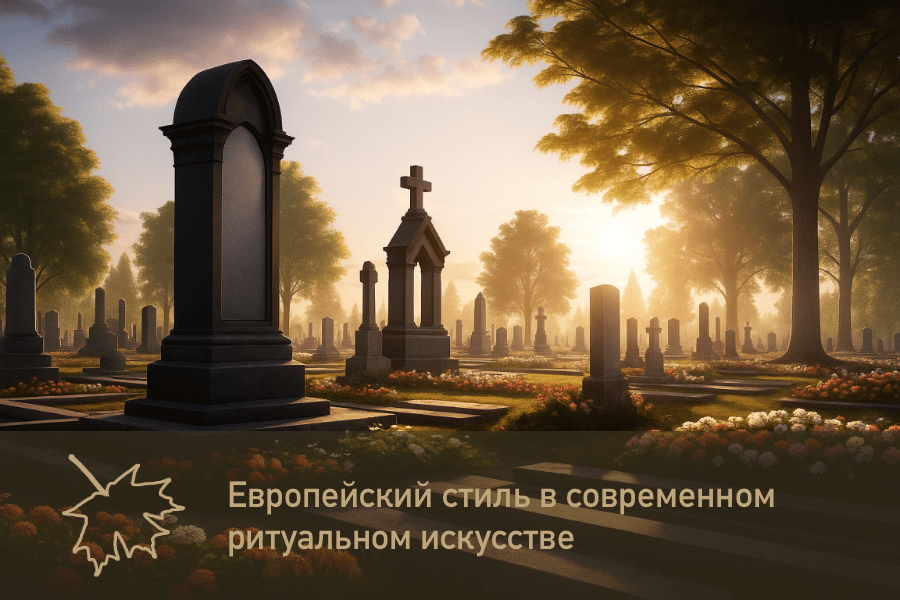 Европейский стиль в современном ритуальном искусстве